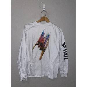 Crazy Shirts Vail Colorado Shirt Skiing Ski Multicolor Long Sleeve Tee S Small